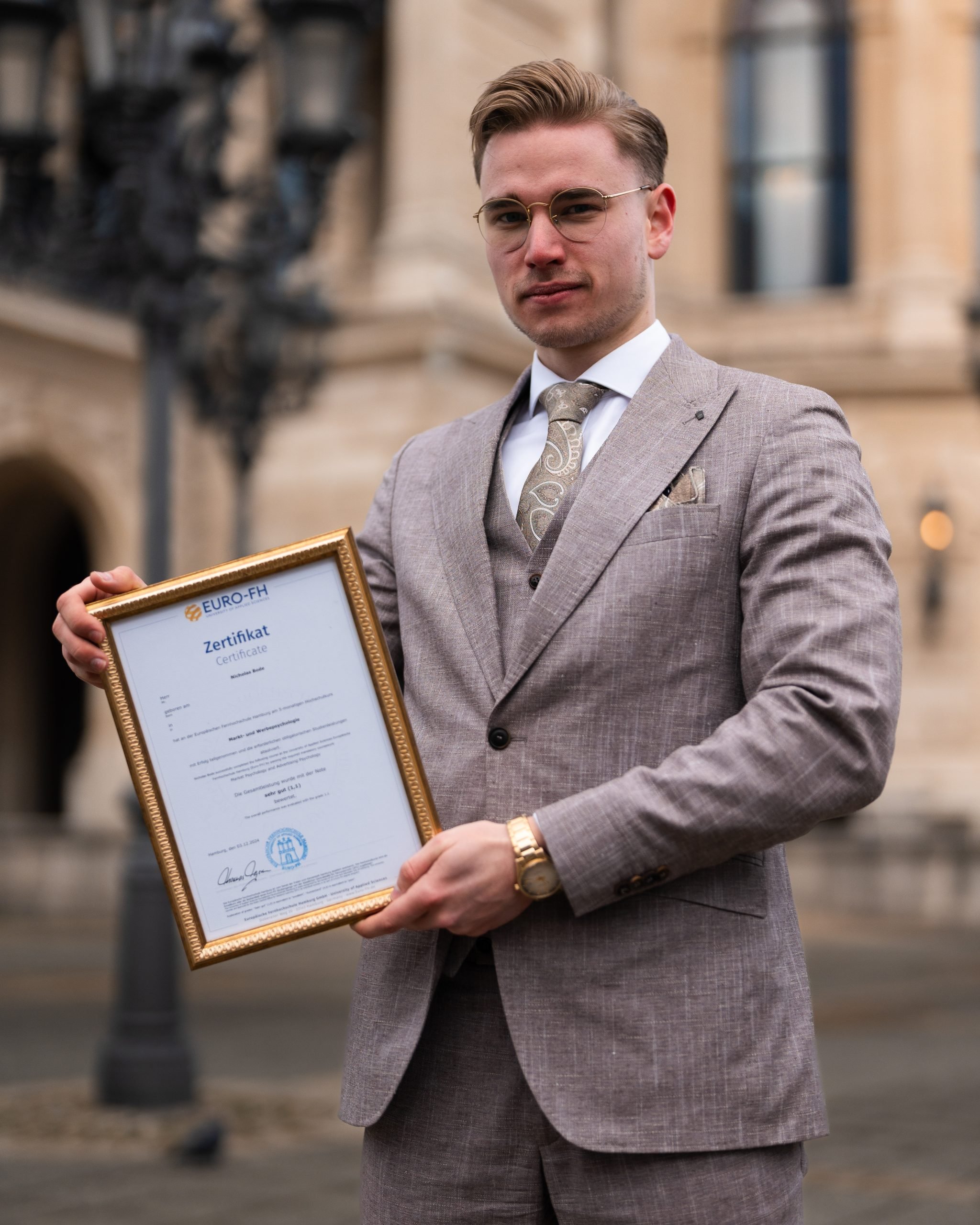 Golden-Frame-Nicholas-Bode-Certificate